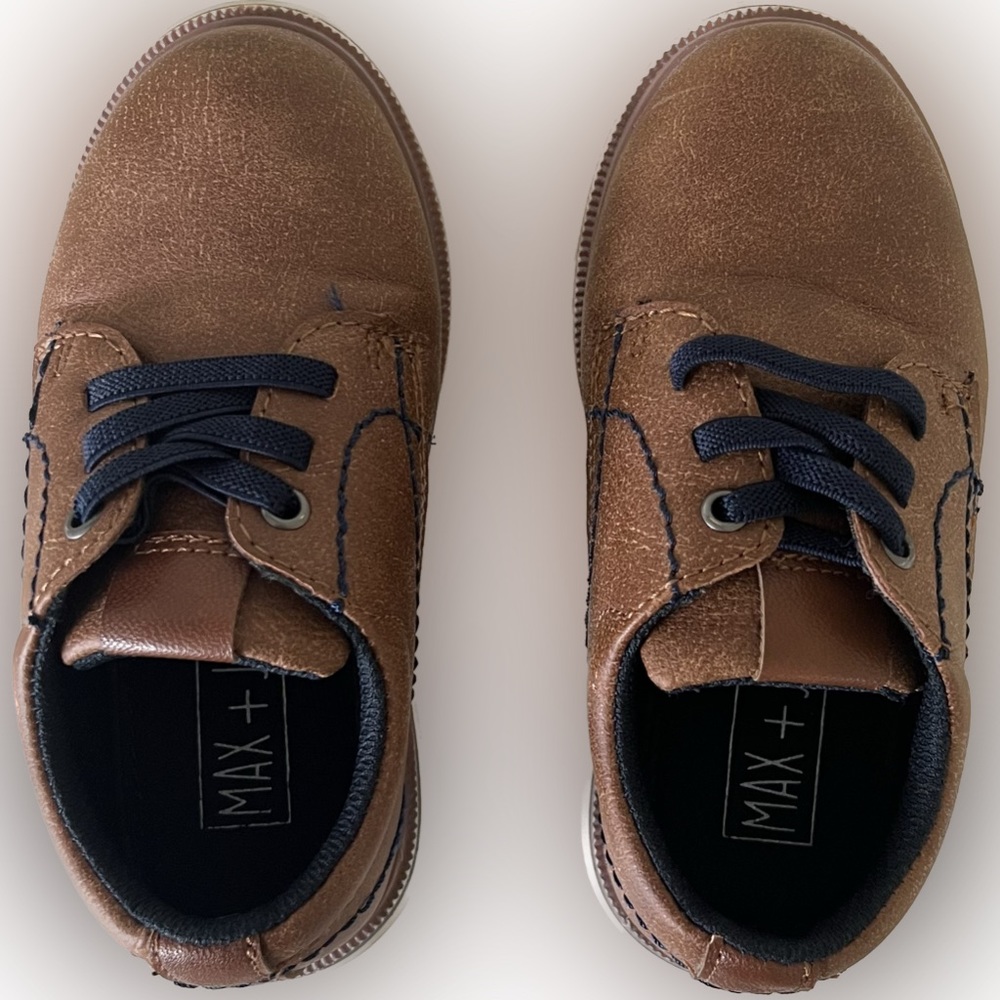 Toddler boy brown dress shoes